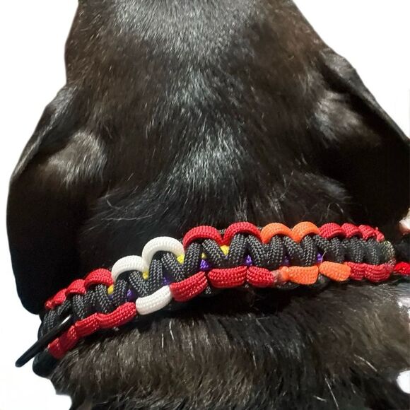 Handmade paracord dog, cat collar - Picture 1 of 7